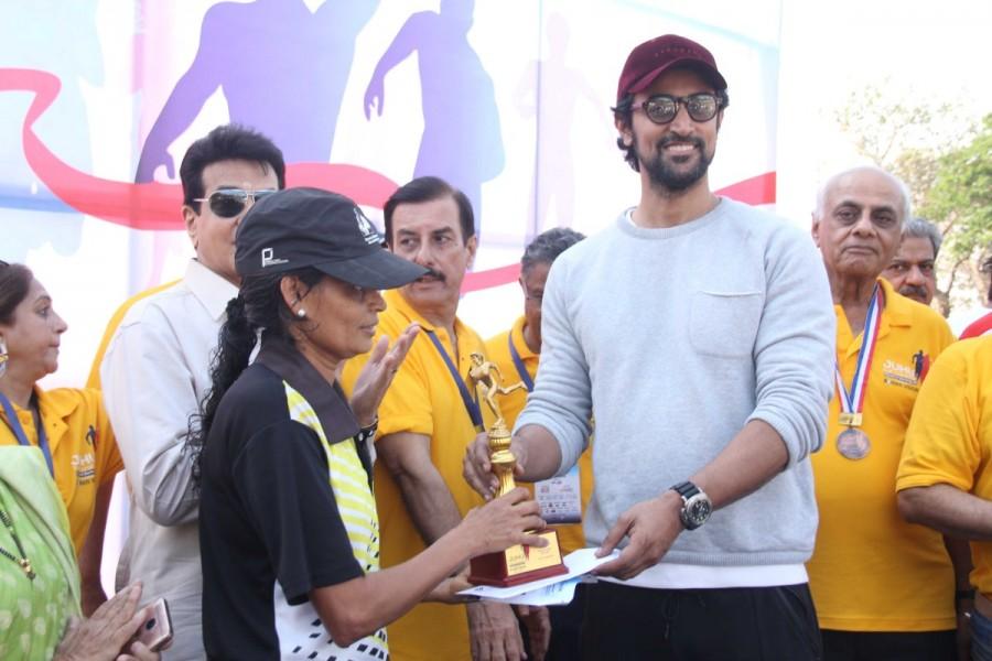 Bollywood actors Jeetendra and Kunal Kapoor spotted during the Juhu Half Marathon in Mumbai on March 5, 2017. Jeetendra and Kunal Kapoor,Jeetendra,Kunal Kapoor,Juhu Half Marathon,Celebs at Juhu Half Marathon,Juhu Half Marathon pics,Juhu Half Marathon images,Juhu Half Marathon photos,Juhu Half Marathon stills,Juhu Half Marathon pictures