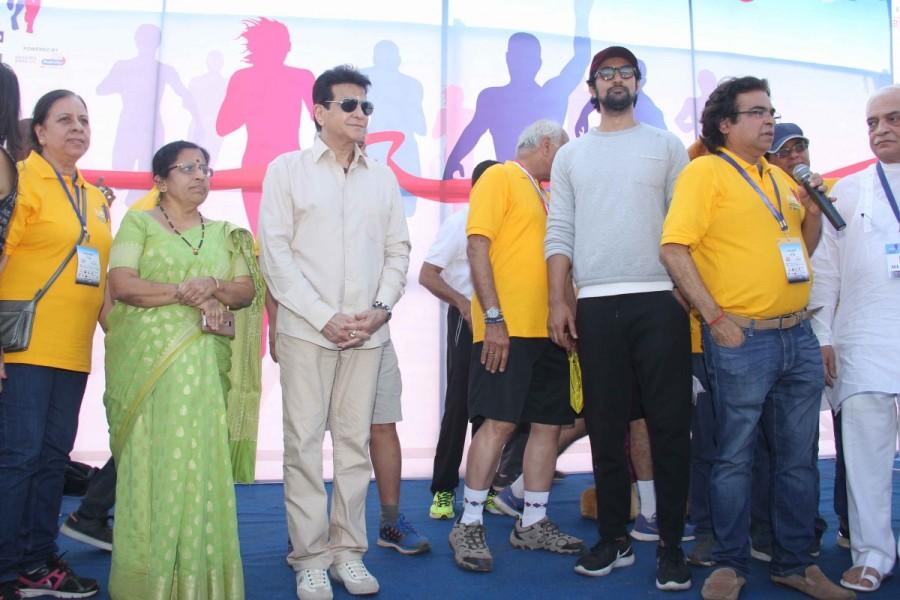 Bollywood actors Jeetendra and Kunal Kapoor spotted during the Juhu Half Marathon in Mumbai on March 5, 2017. Jeetendra and Kunal Kapoor,Jeetendra,Kunal Kapoor,Juhu Half Marathon,Celebs at Juhu Half Marathon,Juhu Half Marathon pics,Juhu Half Marathon images,Juhu Half Marathon photos,Juhu Half Marathon stills,Juhu Half Marathon pictures
