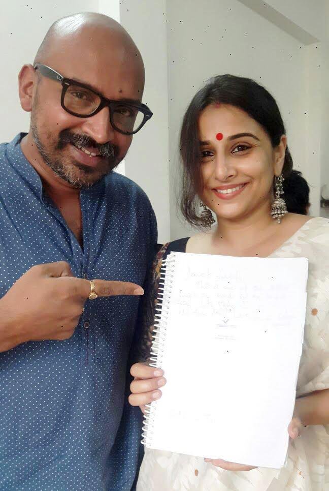 Co-produced by T-Series, "Tumhari Sulu" is a "lovely heart-warming story made for Vidya", said Bhushan Kumar, T-Series honcho. Sulu lands herself an unexpected job of an RJ, who anchors a late-night show, known for its voyeuristic quality and semi-adult shenanigans. Vidya Balan,actress Vidya Balan,Tumhari Sulu movie launch,Tumhari Sulu movie launch pics,Tumhari Sulu,Tumhari Sulu movie launch images,Tumhari Sulu movie launch photos,Tumhari Sulu movie launch stills,Tumhari Sulu movie launch pictures