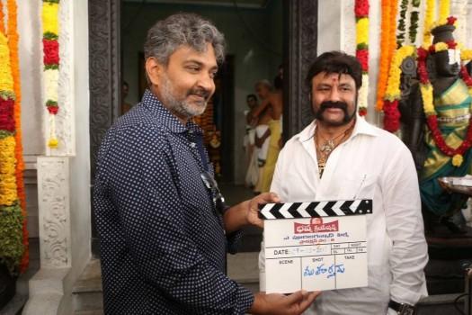 Nandamuri Balakrishna's 101st film launched today at a temple in KPHB at Hyderabad. Celebs like SS Rajamouli, Boyapati Srinu, Nara Rohit, Ali, Krish, Korrapati Ranganatha Sai, Anand Prasad, A. Kodandarami Reddy, Nandamuri Ramakrishna also participated in the Pooja ceremony.