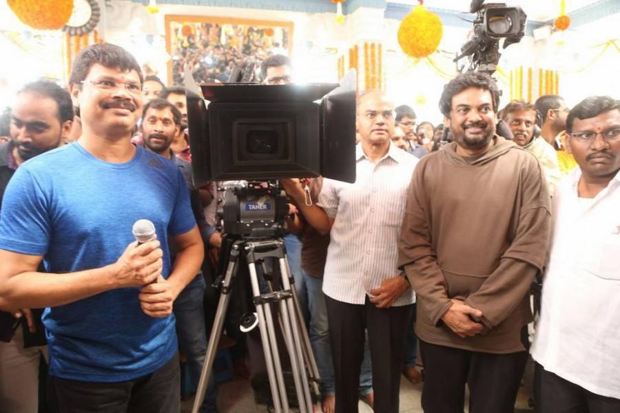 Nandamuri Balakrishna's 101st film launched today at a temple in KPHB at Hyderabad. Celebs like SS Rajamouli, Boyapati Srinu, Nara Rohit, Ali, Krish, Korrapati Ranganatha Sai, Anand Prasad, A. Kodandarami Reddy, Nandamuri Ramakrishna also participated in the Pooja ceremony. Rajamouli,Boyapati,SS Rajamouli,Balakrishna-Puri movie launch,Balakrishna,Balakrishna-Puri movie launch pics,Balakrishna-Puri movie launch images,Balakrishna-Puri movie launch photos,Balakrishna-Puri movie launch stills,Balakrishna-Puri movie launch pictu