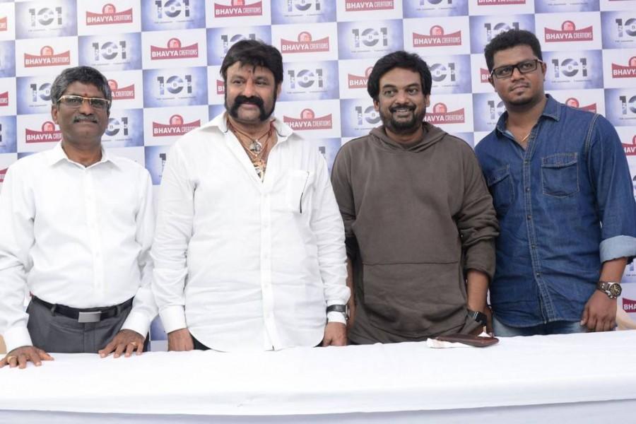 Nandamuri Balakrishna's 101st film launched today at a temple in KPHB at Hyderabad. Celebs like SS Rajamouli, Boyapati Srinu, Nara Rohit, Ali, Krish, Korrapati Ranganatha Sai, Anand Prasad, A. Kodandarami Reddy, Nandamuri Ramakrishna also participated in the Pooja ceremony. Rajamouli,Boyapati,SS Rajamouli,Balakrishna-Puri movie launch,Balakrishna,Balakrishna-Puri movie launch pics,Balakrishna-Puri movie launch images,Balakrishna-Puri movie launch photos,Balakrishna-Puri movie launch stills,Balakrishna-Puri movie launch pictu