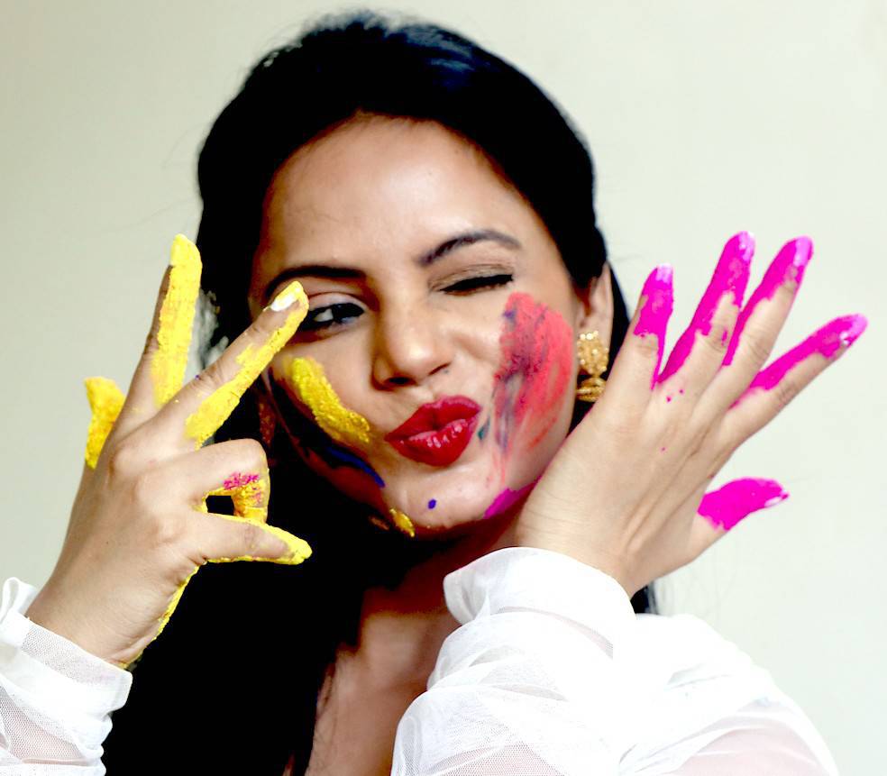 Bollywood actress Neetu Chandra poses during the Holi celebration photo shoot in Mumbai on March 8, 2017. Neetu Chandra,actress Neetu Chandra,hot Neetu Chandra,Neetu Chandra Holi photo shoot,Neetu Chandra Holi photo shootpics,Neetu Chandra Holi photo shoot images,Neetu Chandra Holi photo shoot photos,Neetu Chandra latest pics,Neetu Chandra latest images,Neetu