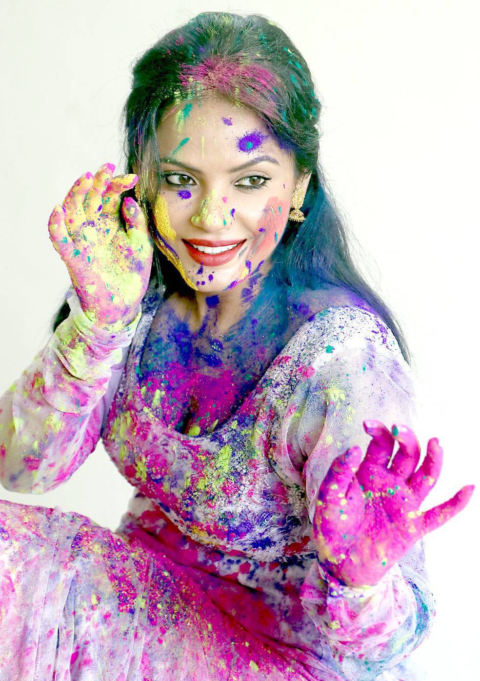 Bollywood actress Neetu Chandra poses during the Holi celebration photo shoot in Mumbai on March 8, 2017. Neetu Chandra,actress Neetu Chandra,hot Neetu Chandra,Neetu Chandra Holi photo shoot,Neetu Chandra Holi photo shootpics,Neetu Chandra Holi photo shoot images,Neetu Chandra Holi photo shoot photos,Neetu Chandra latest pics,Neetu Chandra latest images,Neetu