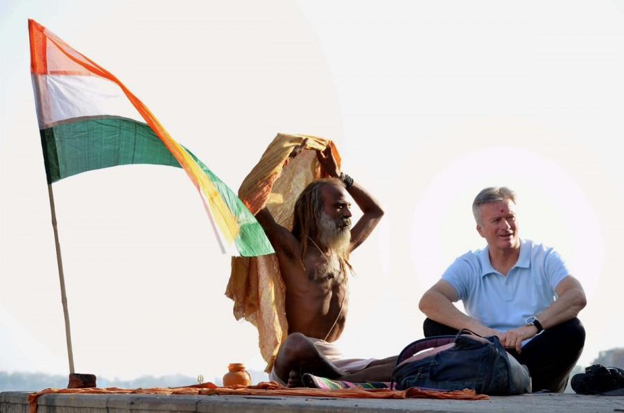 Former Australian cricketer Steve Waugh visited Ganga river to immerse his friend's ashes. His friend was an ISKCON devotee. Steve Waugh,Steve Waugh visits Varanasi,Varanasi,Former Australian cricketer Steve Waugh,Steve Waugh in India,Steve Waugh pics,Steve Waugh images,Steve Waugh photos,Steve Waugh stills,Steve Waugh pictures