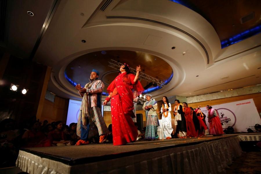 Acid attack survivors walk on the catwalk. In 2008 at aged 24, model Asma Khatun's dreams were shattered when attackers poured acid over her four-member family, including her one-year-old daughter, while they were asleep, again because of a land dispute. "The attackers were never caught but my whole family had to endure a lot of suffering," she said. "...I am so thrilled to be here." Women's Day,Women's Day special,Acid attack survivors walk the fashion runway,Acid attack walks the ramp,International Women's Day,acid attacks,fashion show