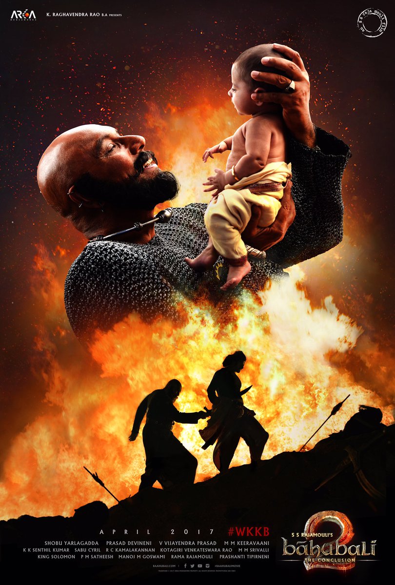 The makers also confirmed that the film will hit the screens worldwide on April 28. Starring Prabhas, Rana Daggubati, Tamannaah Bhatia, Anushka Shetty, Ramya Krishnan and Sathyaraj, the second part will have a simultaneous release in Telugu, Hindi, Tamil and Malayalam. Kattappa,why did Kattappa killed Baahubali,Baahubali 2,Prabhas,Rana Daggubati,Tamannaah Bhatia,Anushka Shetty,Ramya Krishnan,Sathyaraj,Baahubali 2 trailer,Baahubali trailer