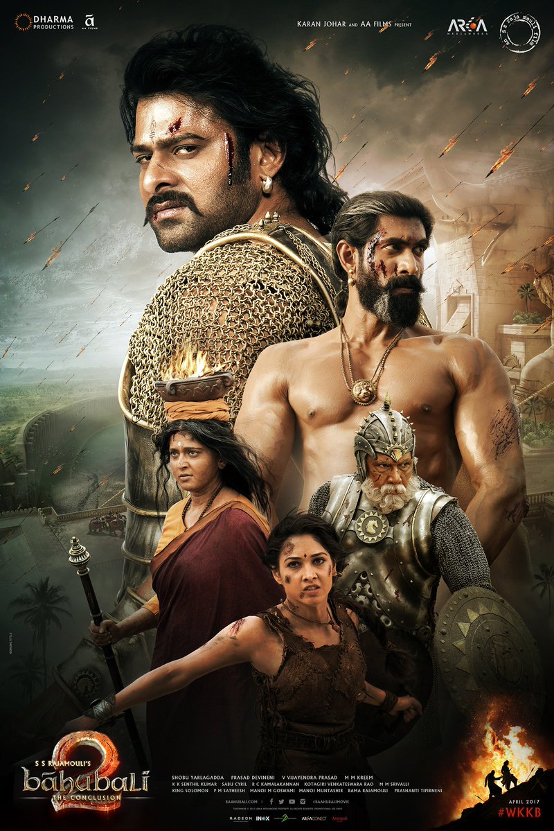 Prabhas, Rana Daggubati, Anushka Shetty, Tamannaah's Baahubali 2 poster. Prabhas,Anushka Shetty,Baahubali 2 poster,Baahubali 2,Baahubali,Baahubali The Conclusion,SS Rajamouli,Republic Day