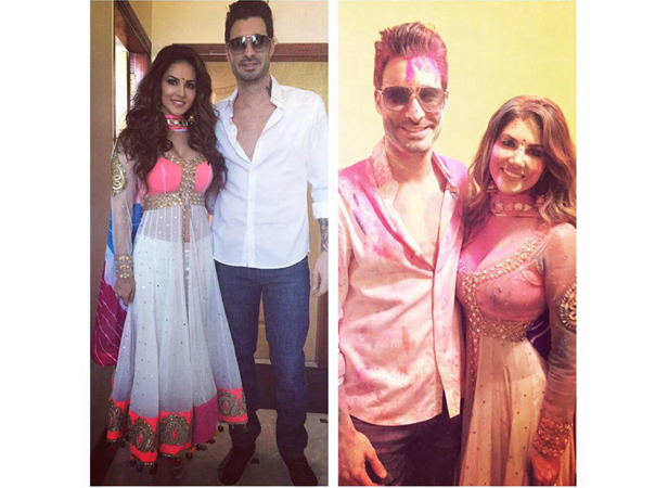 Sunny Leone and Daniel Weber Salman Khan,Shah Rukh Khan,Aamir Khan,Hrithik Roshan,Sunny Leone,best Holi moments,Holi moments,Celebs Holi moments,Holi funny moments