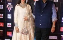 Boney Kapoor along with his wife and actor Sridevi spotted at at Zee Cine Awards 2017.