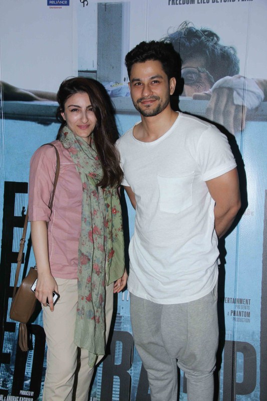 Trapped special screening held in Mumbai. Celebs like Taapsee Pannu, Rajkummar Rao, Kriti Sanon, Richa Chadda and other Bollywood Celebs spotted at special screening. Taapsee Pannu,Rajkummar Rao,Kriti Sanon,Richa Chadda,Trapped,Trapped special screening,Trapped special screening pics,Trapped special screening images,Trapped special screening photos,Trapped special screening stills,Trapped special screening pictures