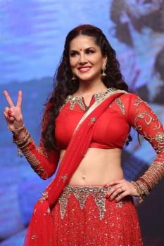 Bollywood actress Sunny Leone spotted at Rogue audio launch.