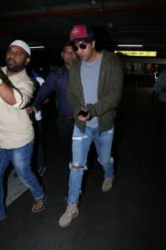 Bollywood actor Ranbir Kapoor spotted at Mumbai airport.