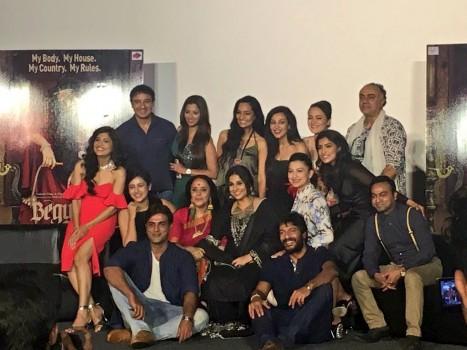 Bollywood actress Vidya Balan at Begum Jaan trailer launch. Vidya plays the title role of the madam of a brothel in the film. 