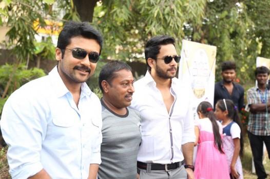 Tamil movie Kadugu audio launch event held in Chennai on 14th March. Celebs like Suriya, Bharath, Vijay Milton, Pandiraj, Rajsekar Pandian and others graced the event.