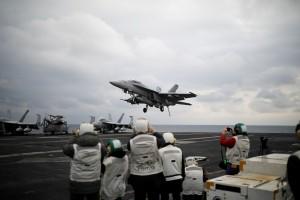 U.S. aircraft,U.S. aircraft joins South Korea,South Korea drills,U.S.-South Korean drills,merciless,North Korea,North Korea warns the United States,Navy F18,U.S. Navy F18