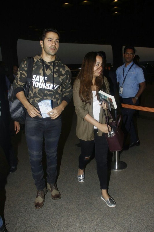 Bollywood actor Varun Dhawan and rumoured girlfriend Natasha Dalal depart for holidays. Varun Dhawan,Natasha Dalal,Varun Dhawan and Natasha Dalal,Varun Dhawan girlfriend Natasha Dalal,Varun Dhawan and rumoured girlfriend Natasha Dalal,Varun Dhawan and Natasha Dalal pics,Varun Dhawan and Natasha Dalal images,Varun Dhawan and Natasha Dalal pho