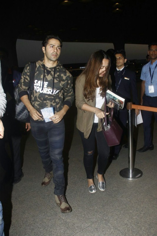 Bollywood actor Varun Dhawan and rumoured girlfriend Natasha Dalal depart for holidays. Varun Dhawan,Natasha Dalal,Varun Dhawan and Natasha Dalal,Varun Dhawan girlfriend Natasha Dalal,Varun Dhawan and rumoured girlfriend Natasha Dalal,Varun Dhawan and Natasha Dalal pics,Varun Dhawan and Natasha Dalal images,Varun Dhawan and Natasha Dalal pho
