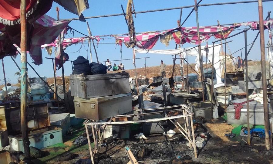 She thanked the police for "quick intervention" and said there was no loss of life and no one was seriously hurt. Padmavati,Padmavati set,Deepika Padukone padmavati,sanjay leela bhansali padmavati,padmavati controversy,Padmavati' set torched in Maharashtra