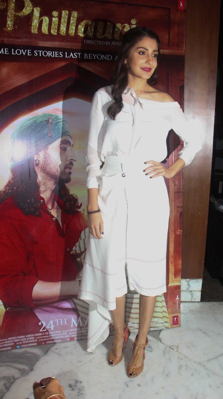 Bollywood actors Diljit Dosanjh and Anushka Sharma spotted during the press conference of the film Phillauri in Mumbai on March 15, 2017. Anushka Sharma and Diljit Dosanjh,Anushka Sharma,Diljit Dosanjh,Phillauri Press conference,Phillauri,Phillauri promotion,Phillauri movie promotion