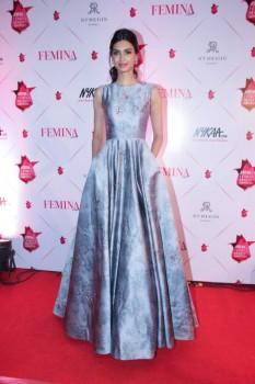 Bollywood actress Diana Penty spotted during the 3rd Edition of Nykaa Femina Beauty Awards 2017 in Mumbai on March 15, 2017.