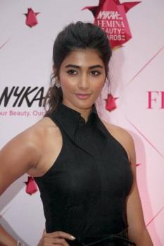 Bollywood actress Pooja Hegde spotted at Femina Beauty Awards 2017.