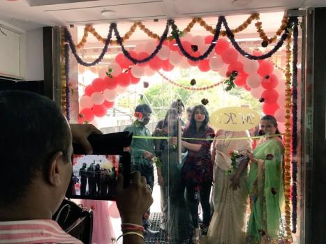 South Indian actress Harshika Poonacha launches a brand new Authentic Hyderabadi Biryani Restaurant in Bangalore.