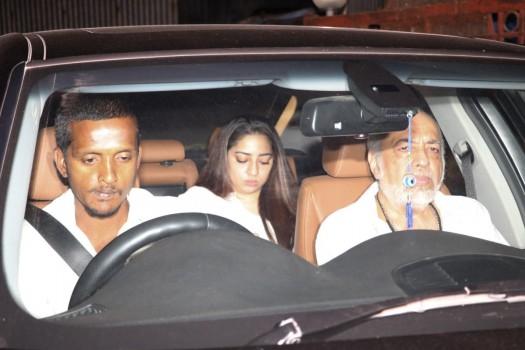 Bollywood filmmaker JP Dutta arrives at the residence of Aishwarya Rai to pay his condolence on the demise of her father, Krishnaraj Rai in Mumbai on March 19, 2017.