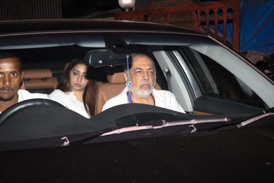Bollywood filmmaker JP Dutta arrives at the residence of Aishwarya Rai to pay his condolence on the demise of her father, Krishnaraj Rai in Mumbai on March 19, 2017. Tina Ambani,JP Dutta,Bindiya Goswami,Aishwarya Rai,Aishwarya Rai Bachchan,Aishwarya Rai father,aishwarya rai father died,aishwarya rai father dead