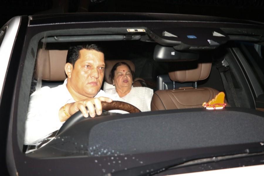 Tina Ambani, former Bollywood actor and wife of Anil Ambani, Chairman, Reliance Group and Kokilaben Ambani arrive at the residence of Aishwarya Rai to pay their condolence on the demise of her father, Krishnaraj Rai in Mumbai, India on March 19, 2017. Tina Ambani,JP Dutta,Bindiya Goswami,Aishwarya Rai,Aishwarya Rai Bachchan,Aishwarya Rai father,aishwarya rai father died,aishwarya rai father dead
