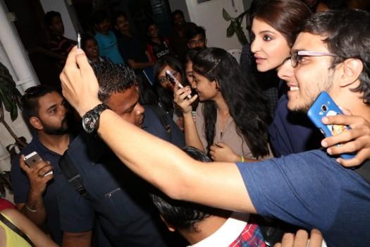 Bollywood actress Anushka Sharma snapped during the promotion of film Phillauri at Bandra