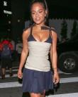 Hollywood Blonde Christina Milian of Power Ranger Fame Shows off Perky Assets in Hot Swimsuit.