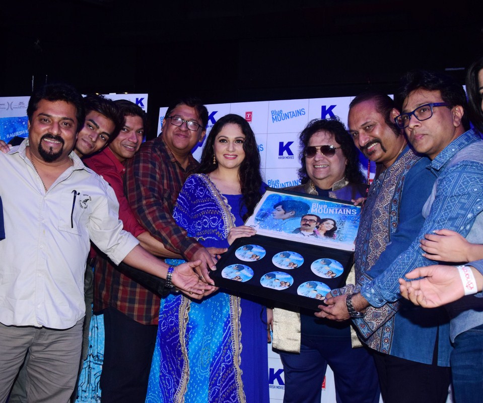 Director Suman Ganguli, Yatharth Ratnum, Shaan, Monty Sharma, Gracy Singh, Bappi Lahiri, Lesle Lewis and Producer Raujesh Jain at the music launch of film Blue Mountains. Bappi Lahiri,Gracy Singh,Ranvir Shorey,Shaan,Lesle Lewis,Director Suman Ganguli,Yatharth Ratnum,Producer Raujesh Jain,Blue Mountains music launch,Blue Mountains,Blue Mountains music launch pics,Blue Mountains music launch images,Blue Mountains music launc