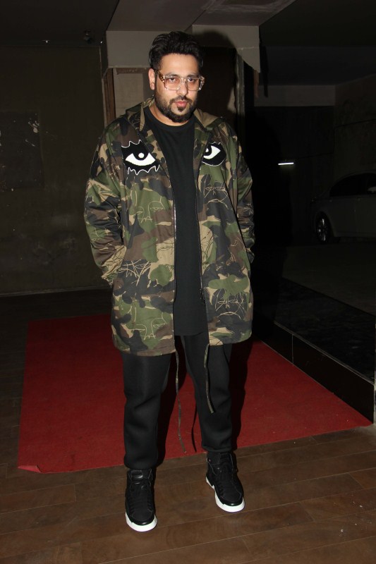 Bollywood singer Badshah during the screening of song Mercy in Mumbai, India on March 22, 2017. Singer Badshah,Badshah,Screening of song Mercy,song Mercy,Mercy song