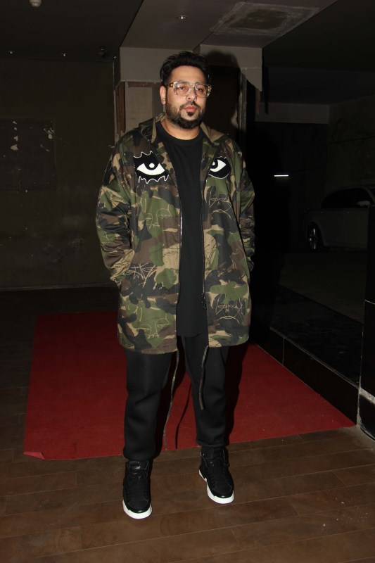 Bollywood singer Badshah during the screening of song Mercy in Mumbai, India on March 22, 2017. Singer Badshah,Badshah,Screening of song Mercy,song Mercy,Mercy song