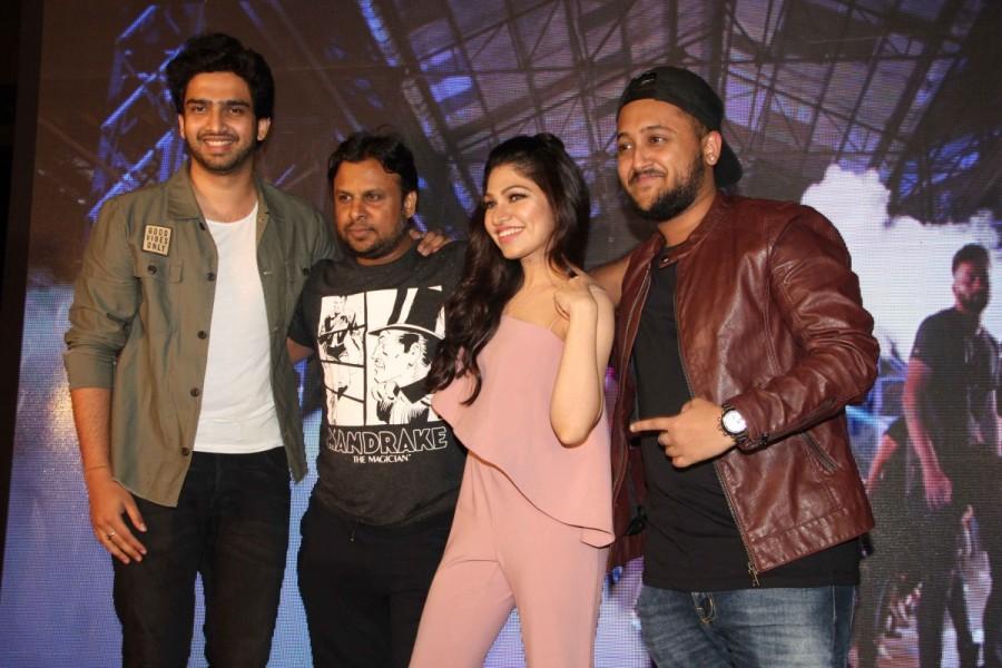 Celsbs like Sonakshi Sinha, Tulsi Kumar, Shibani Dandekar, singer Amaal Mallik, lyricist Kumaar, singers Tulsi Kumar and Yash Narvekar during the launch of song Gulabi 2.0 from film Noor, in Mumbai on March 22, 2017. Sonakshi Sinha,actress Sonakshi Sinha,Gulabi 2.0 song launch,Gulabi 2.0,Noor,Noor movie songs,Sonakshi Sinha,Tulsi Kumar,Shibani Dandekar,singer Amaal Mallik,lyricist Kumaar,singers Tulsi Kumar