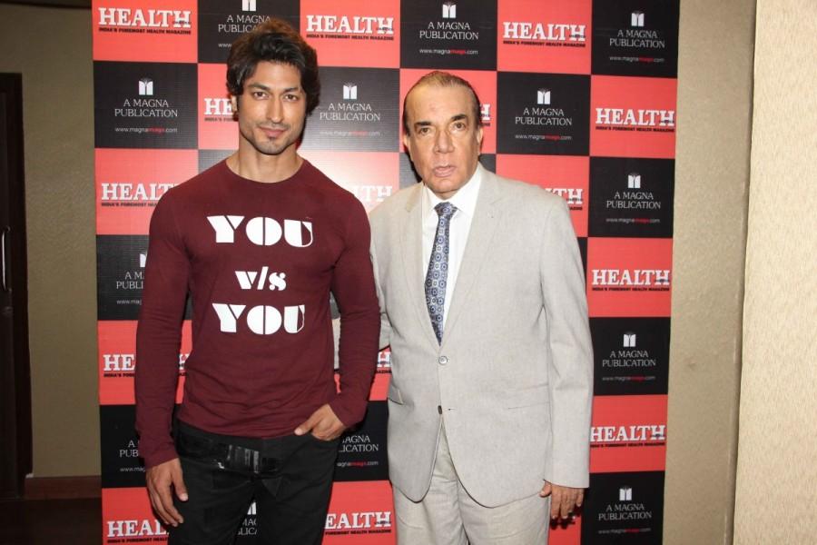 Bollywood actor Vidyut Jammwal, Nari Hira, CMD, Magna Publishing Company and Vinodini Krishnakumar, Editor, Health & Nutrition during the unveiling of the March 2017 issue of Health & Nutrition magazine in Mumbai on March 23, 2017. Vidyut Jammwal,Nari Hira,CMD,Magna Publishing Company and Vinodini Krishnakumar,Nutrition magazine Mar 2017 issue,Nutrition magazine Mar 2017,Nutrition magazine,Nutrition magazine 2017