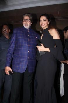 Bollywood actor Amitabh Bachchan and actress Deepika Padukone spotted during the HT Most Stylish Awards in Mumbai on March 24, 2017.