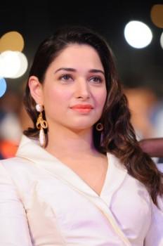 Baahubali 2: The Conclusion movie Pre Release event held at Ramoji Film City in Hyderabad. South Indian actress Tamannaah Bhatia spotted suring the event.