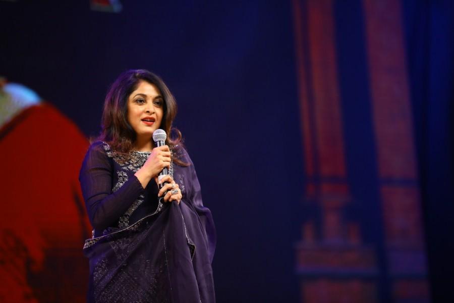 South Indian actress Ramya Krishnan spotted at Baahubali 2 pre-release event. Ramya Krishnan,Sathyaraj,Nassar,Ramya Krishnan at Baahubali 2 pre-release event,Sathyaraj at Baahubali 2 pre-release event,Nassar at Baahubali 2 pre-release event,Baahubali 2 pre-release event,Baahubali 2 pre-release event pics,Baahubali 2 pre-release eve