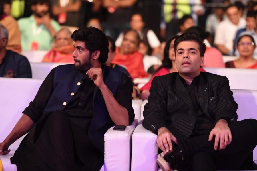 South Indian actor Rana Daggubati spotted suring the event. Rana Daggubati,actor Rana Daggubati,Rana Daggubati at Baahubali 2 pre-release event,Rana Daggubati Baahubali 2,Baahubali 2 pre-release event,Baahubali 2 pre-release event pics,Baahubali 2 pre-release event images,Rana Daggubati pics,Rana Daggubati images