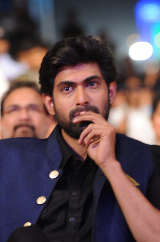 South Indian actor Rana Daggubati spotted suring the event. Rana Daggubati,actor Rana Daggubati,Rana Daggubati at Baahubali 2 pre-release event,Rana Daggubati Baahubali 2,Baahubali 2 pre-release event,Baahubali 2 pre-release event pics,Baahubali 2 pre-release event images,Rana Daggubati pics,Rana Daggubati images