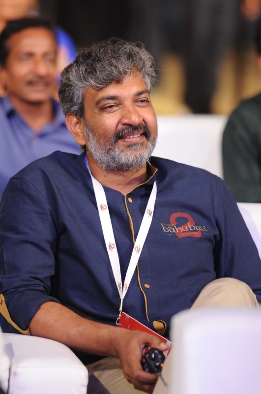 Director SS Rajamouli spotted at Baahubali 2 pre-release event. SS Rajamouli,SS Rajamouli at Baahubali 2,SS Rajamouli at Baahubali 2 pre-release event,Baahubali 2 pre-release event,Baahubali 2 pre-release event pics,Baahubali 2 pre-release event images,Baahubali 2 pre-release event photos,SS Rajamouli pics,SS Rajamoul