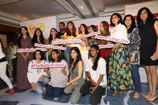 Bollywood actress Shilpa Shetty during the launch of Saffola breakfast cereal in Mumbai on March 25, 2017.