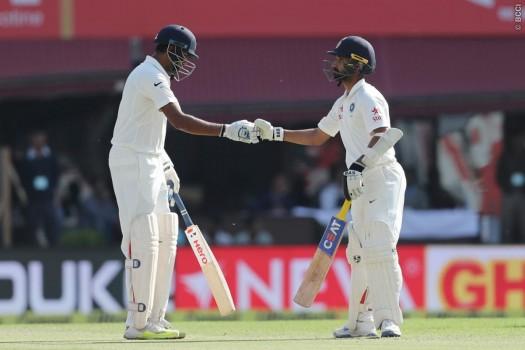 India were bowled out for 332 at lunch, taking a crucial 32- run lead in their first innings on the third day of the fourth and final cricket Test against Australia here on Monday. Resuming the day at 248/6, overnight batsmen Ravindra Jadeja (63) and Wriddhiman Saha (31) added 69-runs before the former was dismissed by pacer Pat Cummins in 113th over.