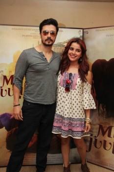 Bollywood actor Darshan Kumar and actress Piaa Bajpai spotted at Mirza Juliet movie promotion in Mumbai.