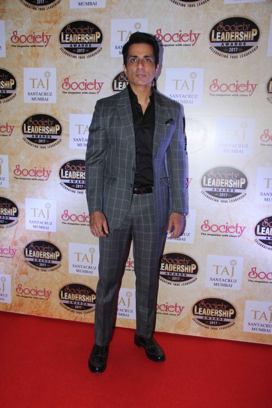 Bollywood actor Sonu Sood spotted during the Society Leadership Awards 2017 in Mumbai on March 26, 2017. Sonu Sood,Subhash Ghai,Marina Kuwar,Kirti Kulhari,Simone Singh,Maryam Zakaria,Pooja Bedi,Arjan Bajwa,Sambhavna Seth,Society Leadership Awards 2017,Society Leadership Awards
