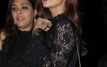 Bollywood actress Shilpa Shetty spotted in a stylish black dress at Bandra.