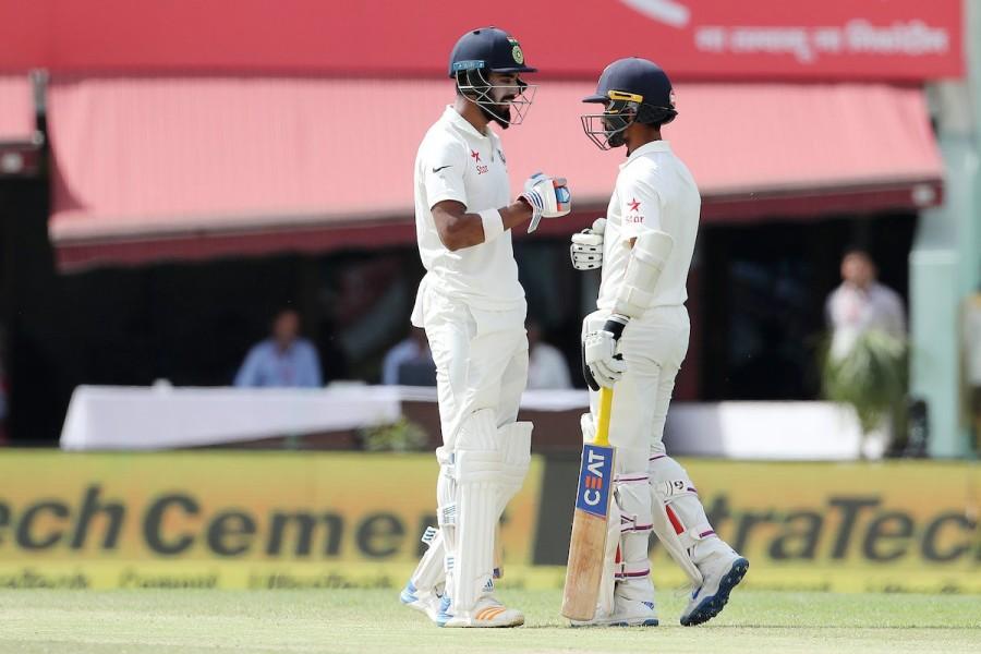 Fittingly, it was Rahul who hit the winning runs, guiding a Steve O'Keefe delivery to the on-side. India beat Australia,India beat Australia by 8 wickets,India wins the series,India vs Australia,india vs australia test series 2017,india vs australia test series,India vs Australia 4th Test