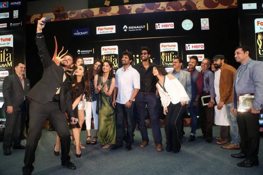 IIFA Utsavam Awards 2017 Press Meet held at Hyderabad. Celebs like Nani, Rana Daggubati, Akshara Haasan, Ritika Singh, Pragya Jaiswal, Shanvi, Raai Laxmi, Meghana Gaonkar, Isha Talwar, Nassar, Gemini Kiran and others graced the event. Nani,Rana Daggubati,Akshara Haasan,Ritika Singh,Pragya Jaiswal,Shanvi,Raai Laxmi,Meghana Gaonkar,Isha Talwar,Nassar,Gemini Kiran,IIFA Utsavam Awards 2017,IIFA Utsavam Awards,IIFA Utsavam Awards pics,IIFA Utsavam Awards images,IIFA Utsavam Awards stills,II